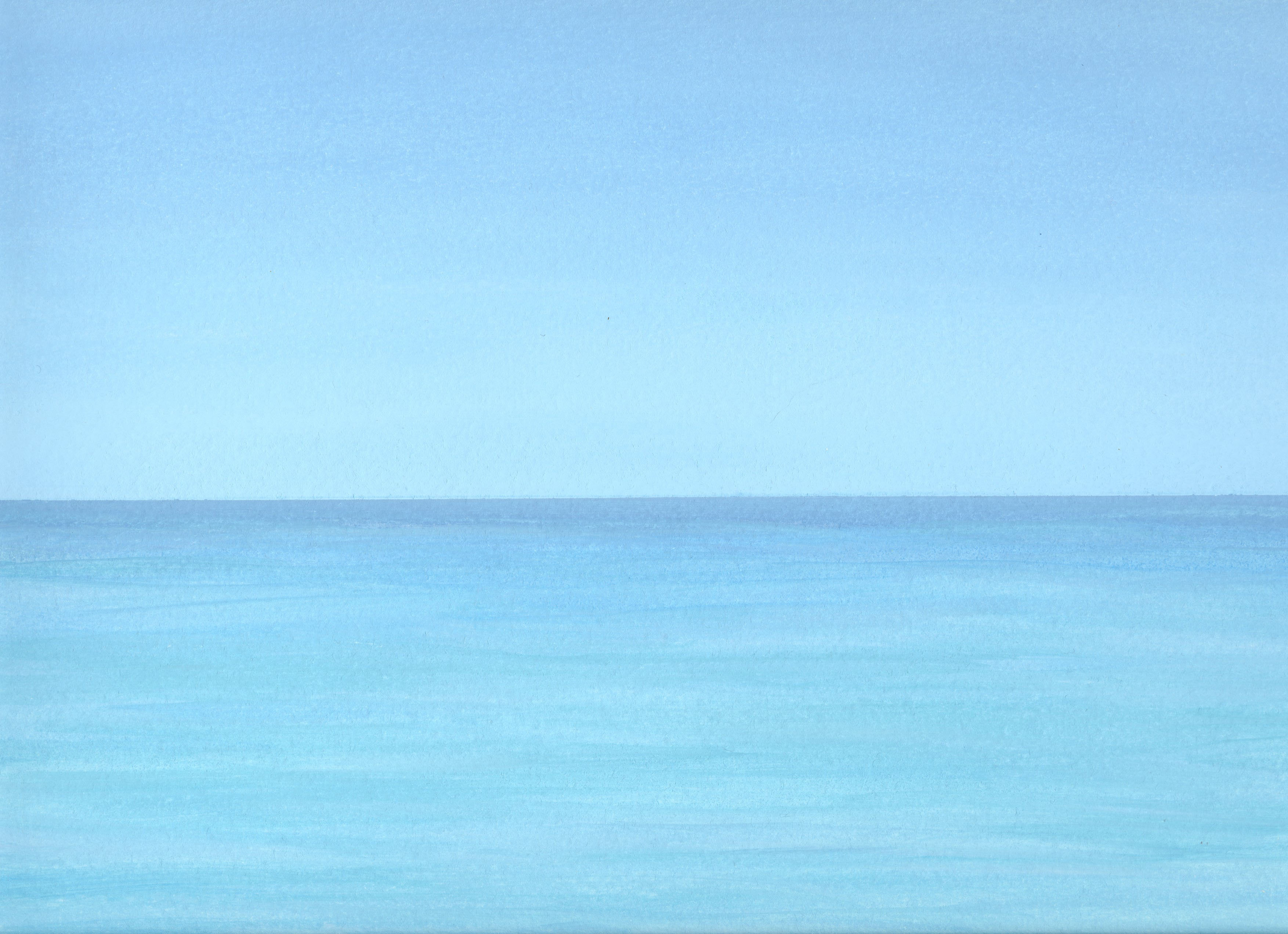 Seestück / Seascape 123, 2014, 36 x 43 cm, Mischtechnik auf Papier / Mixed media on paper