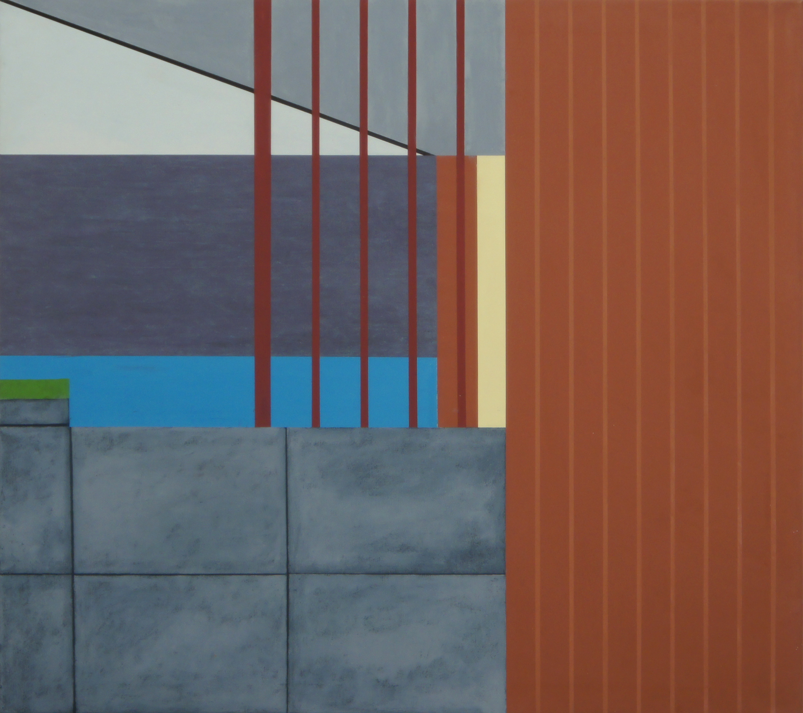 In Tone/Japan, 2010, 90 x 100 cm, Ölfarbe auf Leinwand In Tone/Japan, 2010, 90 x 100 cm, Oil on canvas