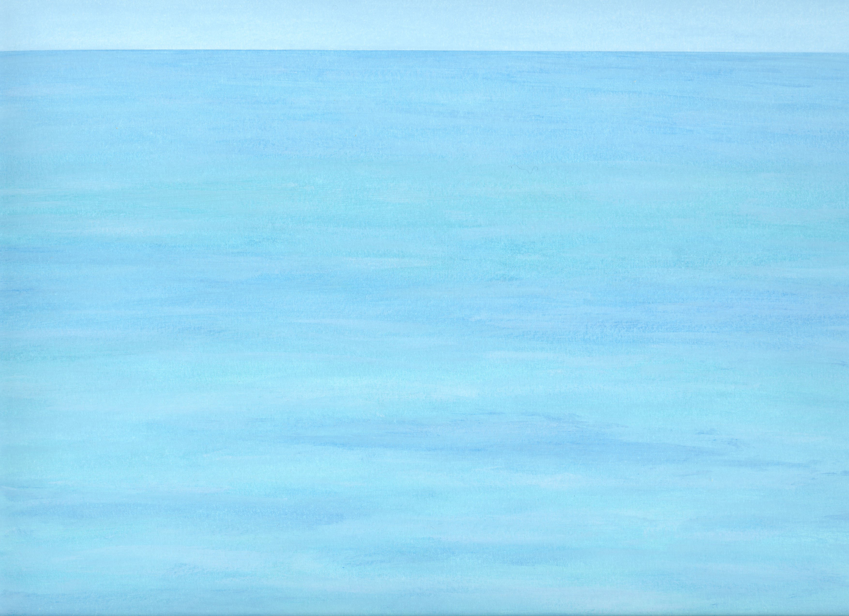 Seestück / Seascape 124, 2014, 36 x 43 cm, Mischtechnik auf Papier / Mixed media on paper