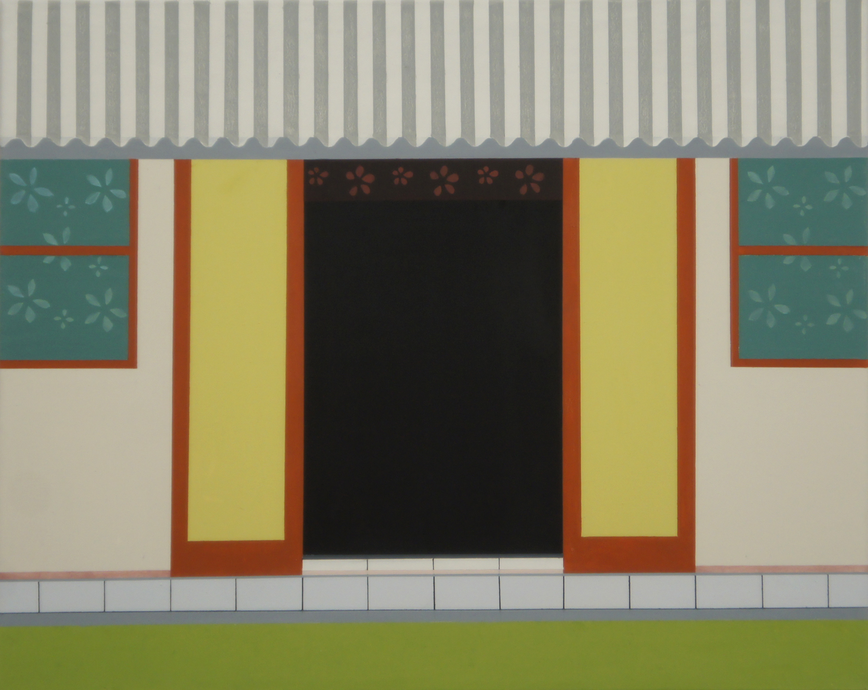 Auf Rarotonga, 2010, 80 x 100 cm, Ölfarbe auf Leinwand On Rarotonga, 2010, 80 x 100 cm, Oil on canvas