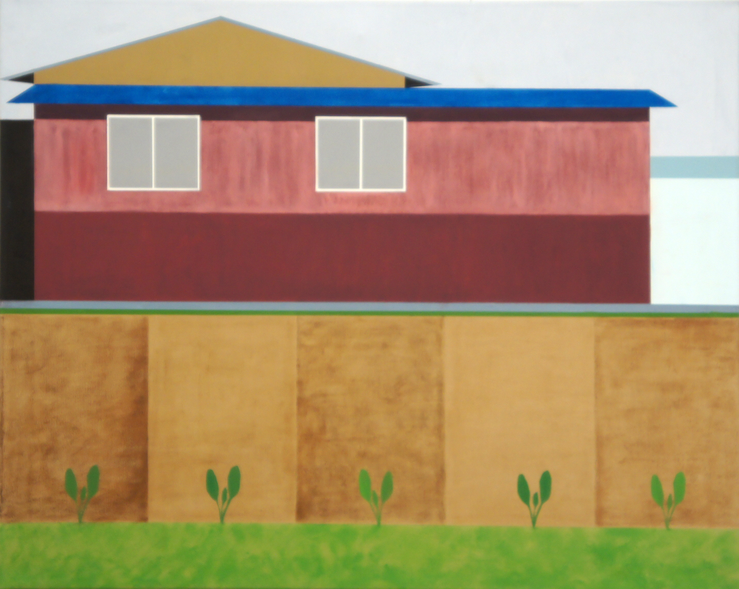 Ländliches Japan, 2010, 80 x 100 cm, Ölfarbe auf Leinwand Rural Japan, 2010, 80 x 100 cm, Oil on canvas